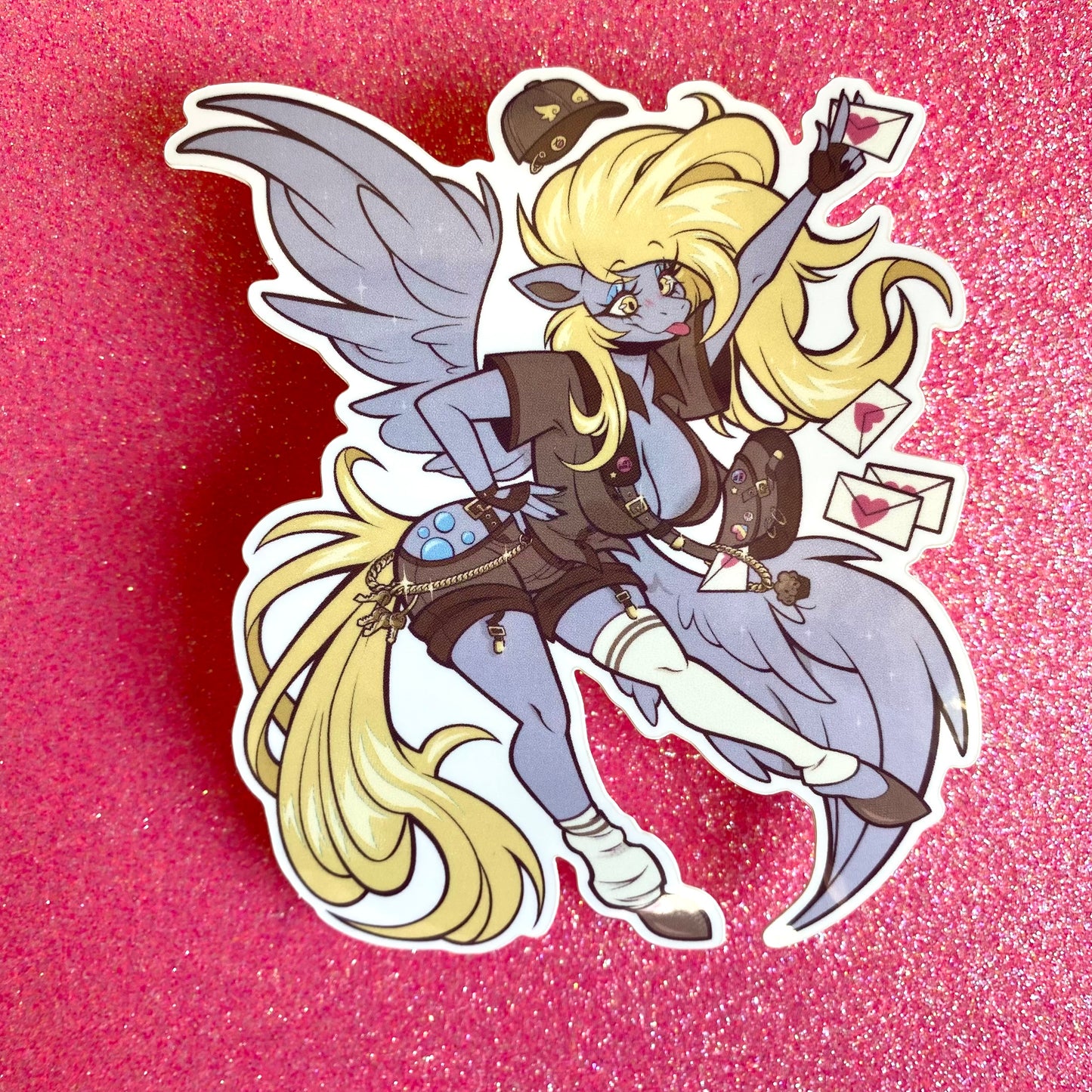 DISCONTINUING: STICKER: Silly Mail Delivery Mare