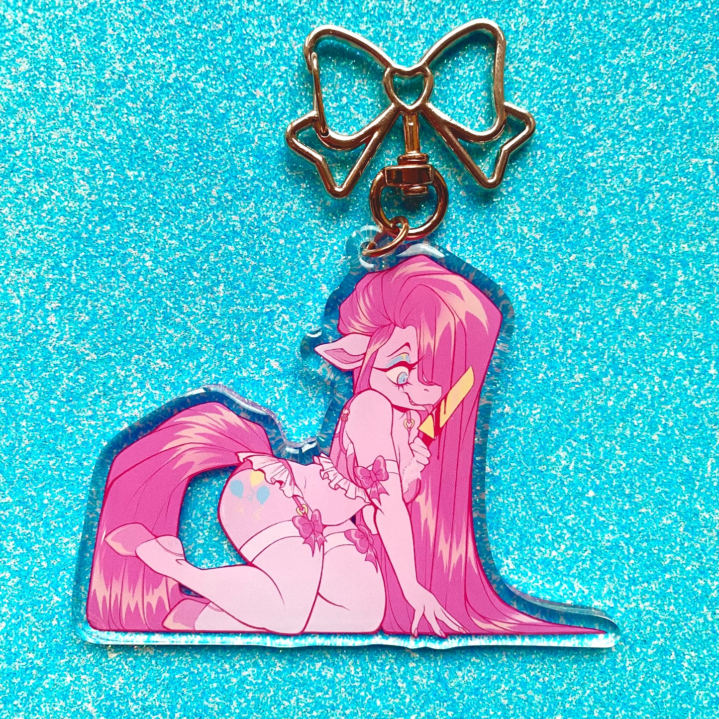 DISCONTINUING: ACRYLIC KEYCHAIN : Party Lover Equine