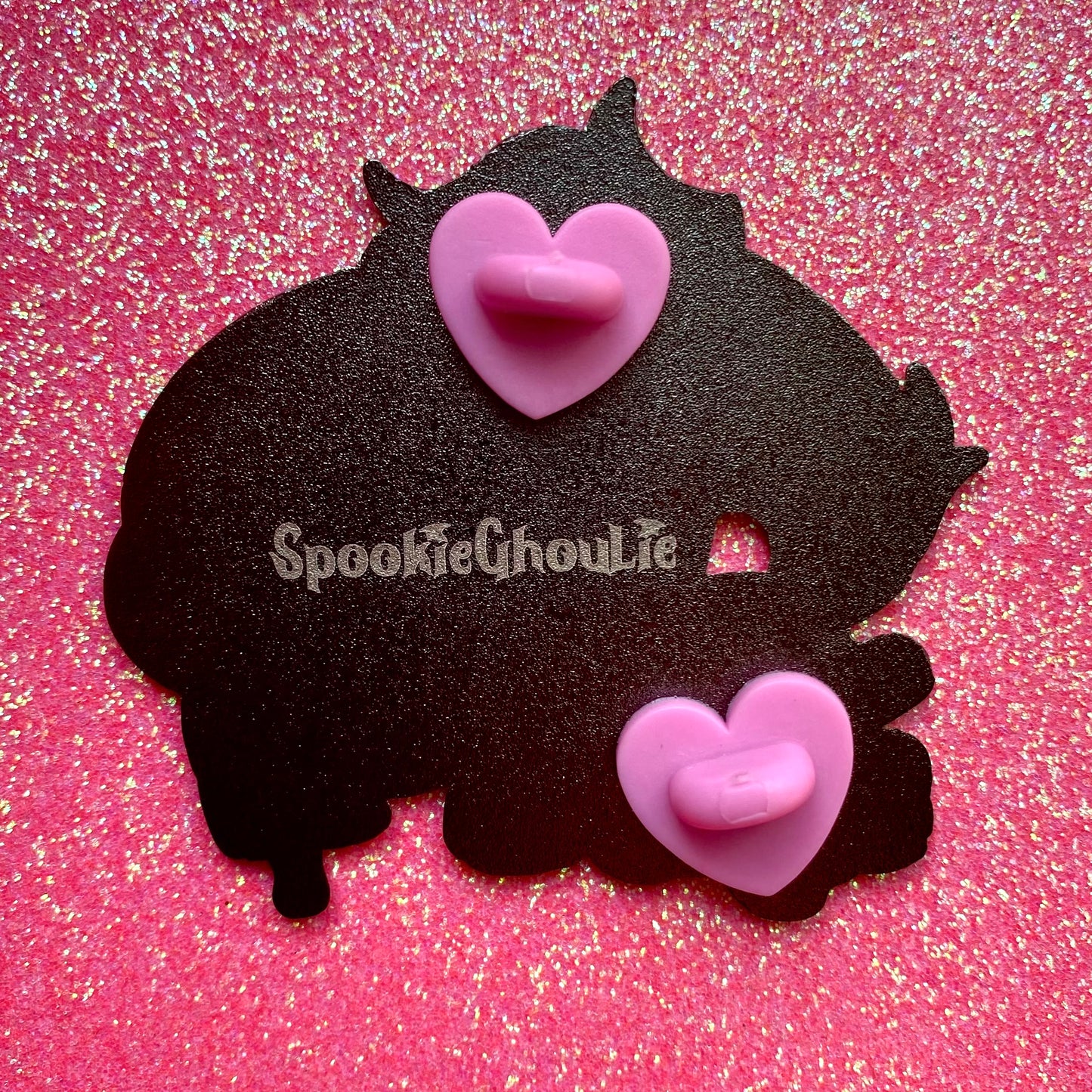 DISCONTINUING: HARD ENAMEL PIN: Spookie with Candied Hearts - February Patreon Pin