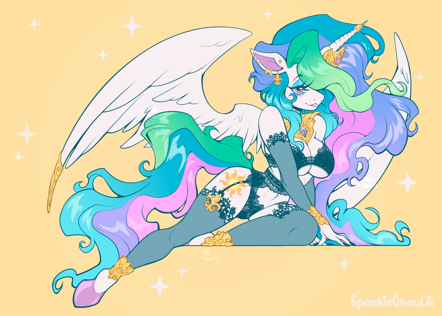 DISCONTINUING: PRINT: Prismatic Queen Alicorn