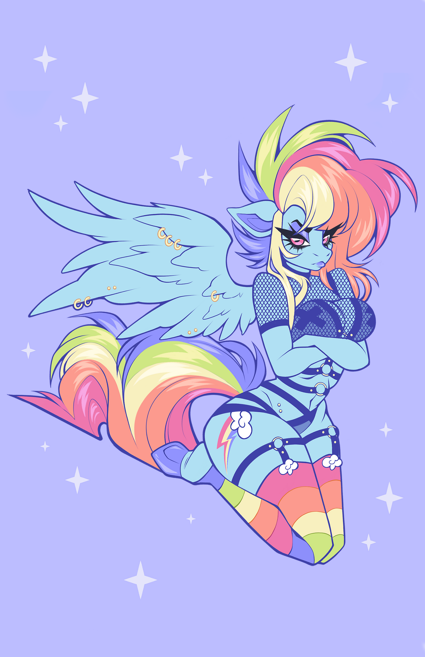 DISCONTINUING: PRINT: Rainbow Alicorn