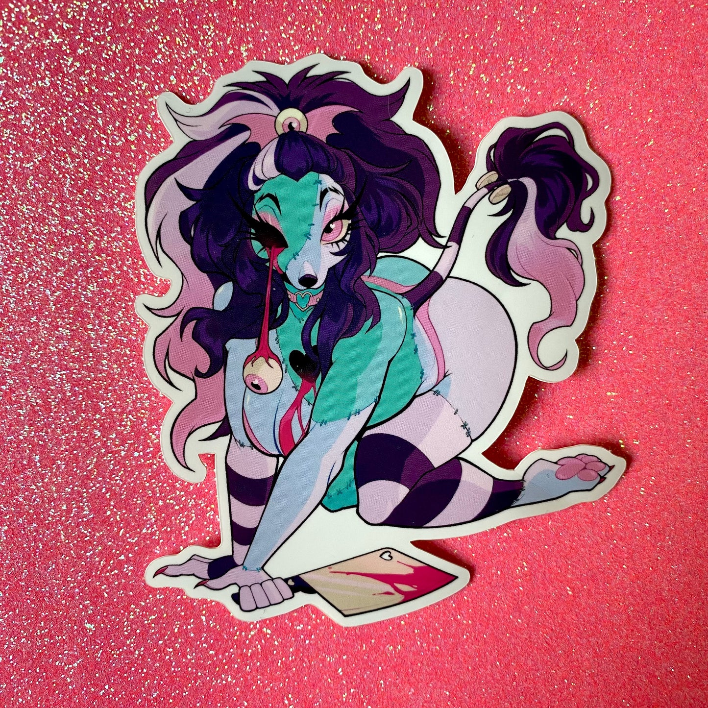 DISCONTINUING: STICKER: Eye Love You (Bloody Frankie)