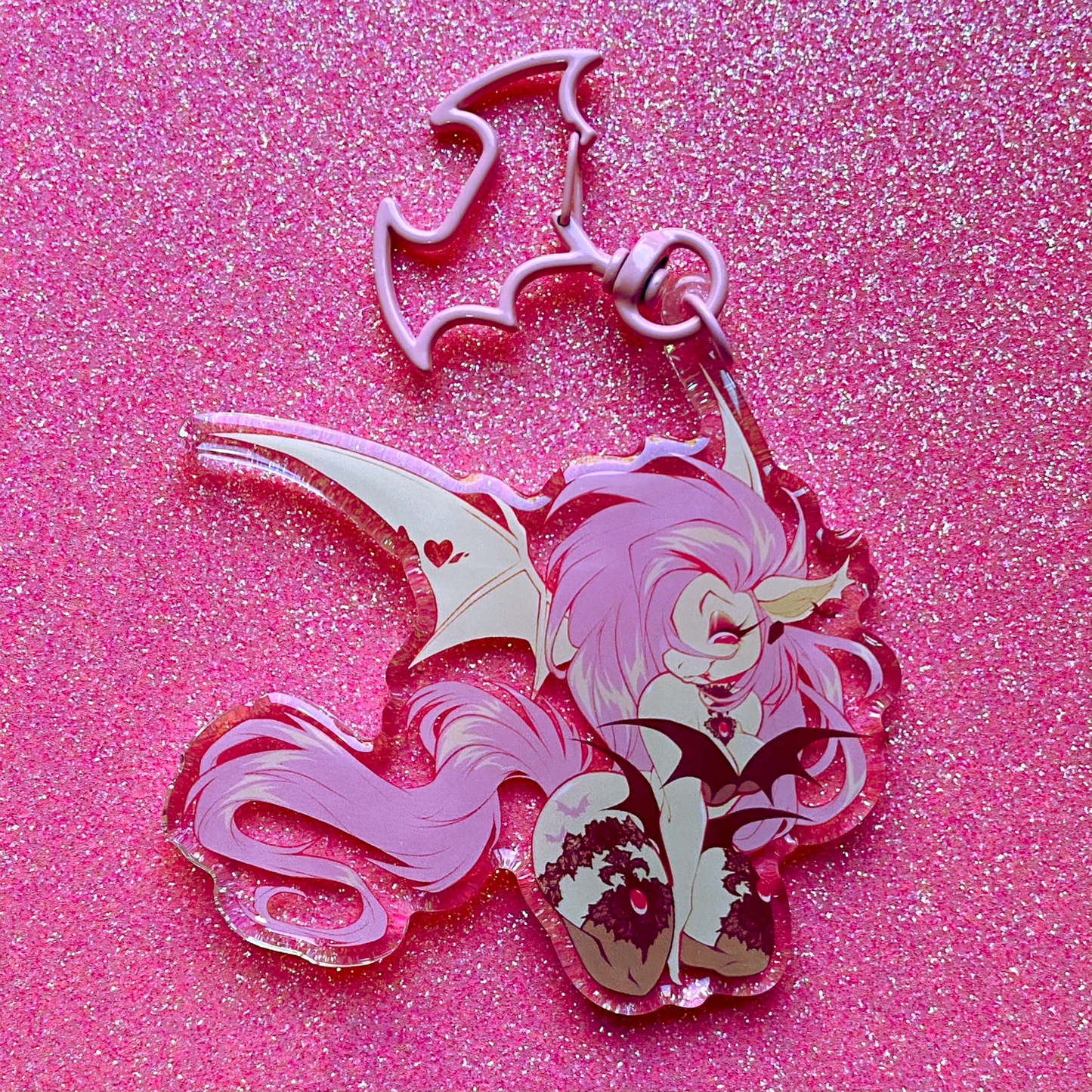 ACRYLIC KEYCHAIN : Vampiric Bat Mare