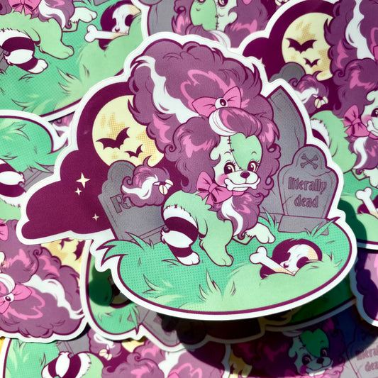 STICKER: Kitschy Frankie in the Graveyard