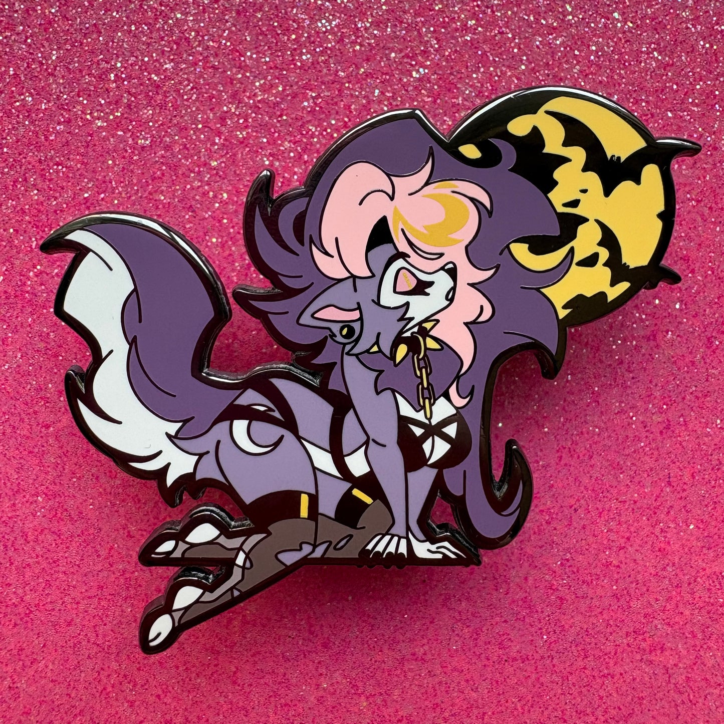 HARD ENAMEL PIN: Lykken the Werewolf