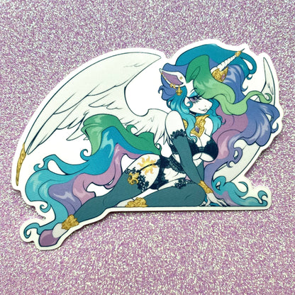 STICKER: Prismatic Queen Alicorn