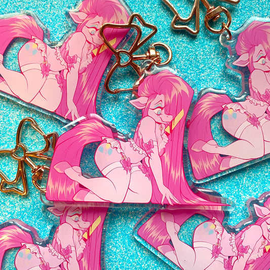 Acrylic Keychain: Party Lover Equine