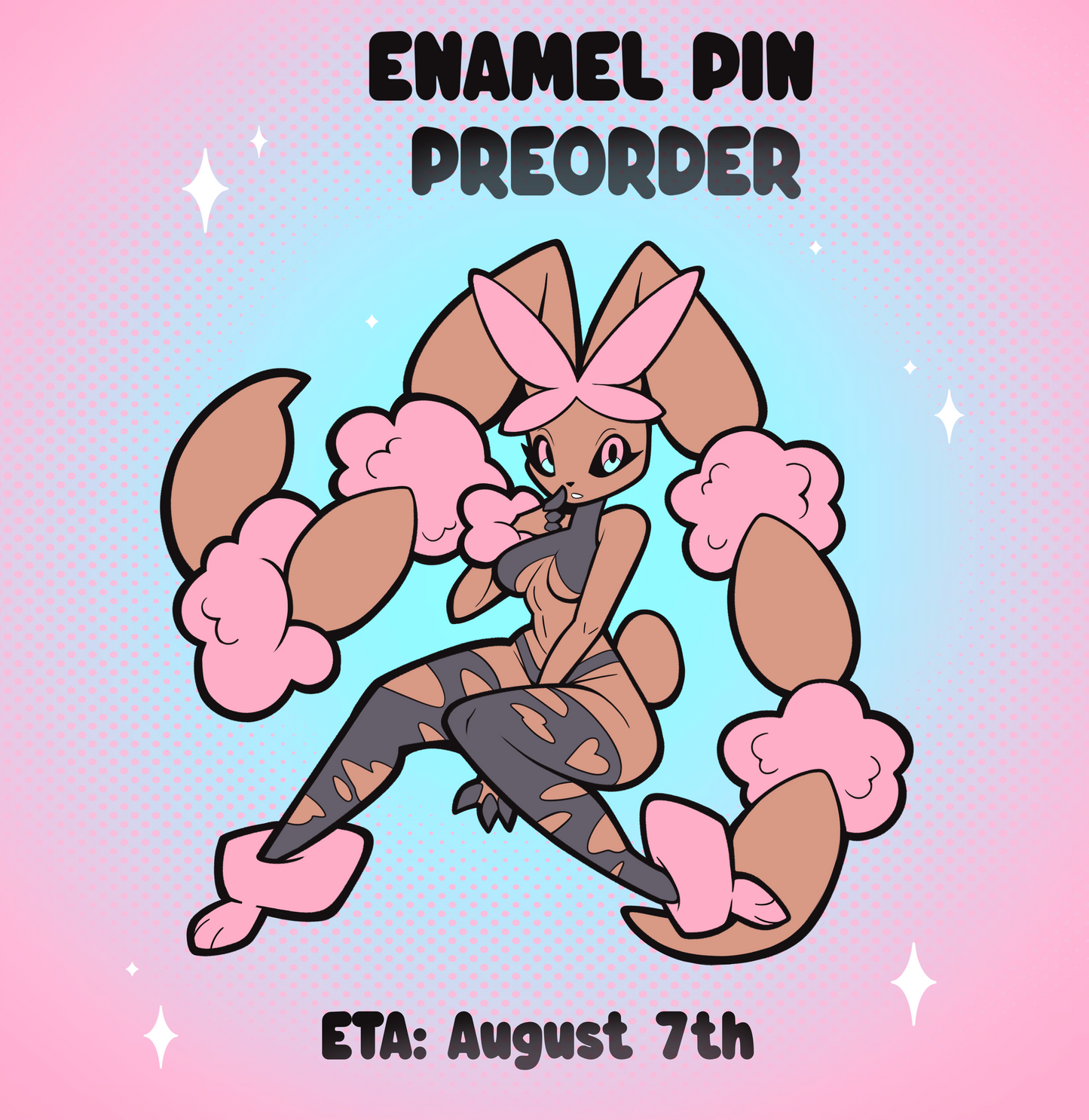 PRE-ORDER: HARD ENAMEL : Bunny in Tights