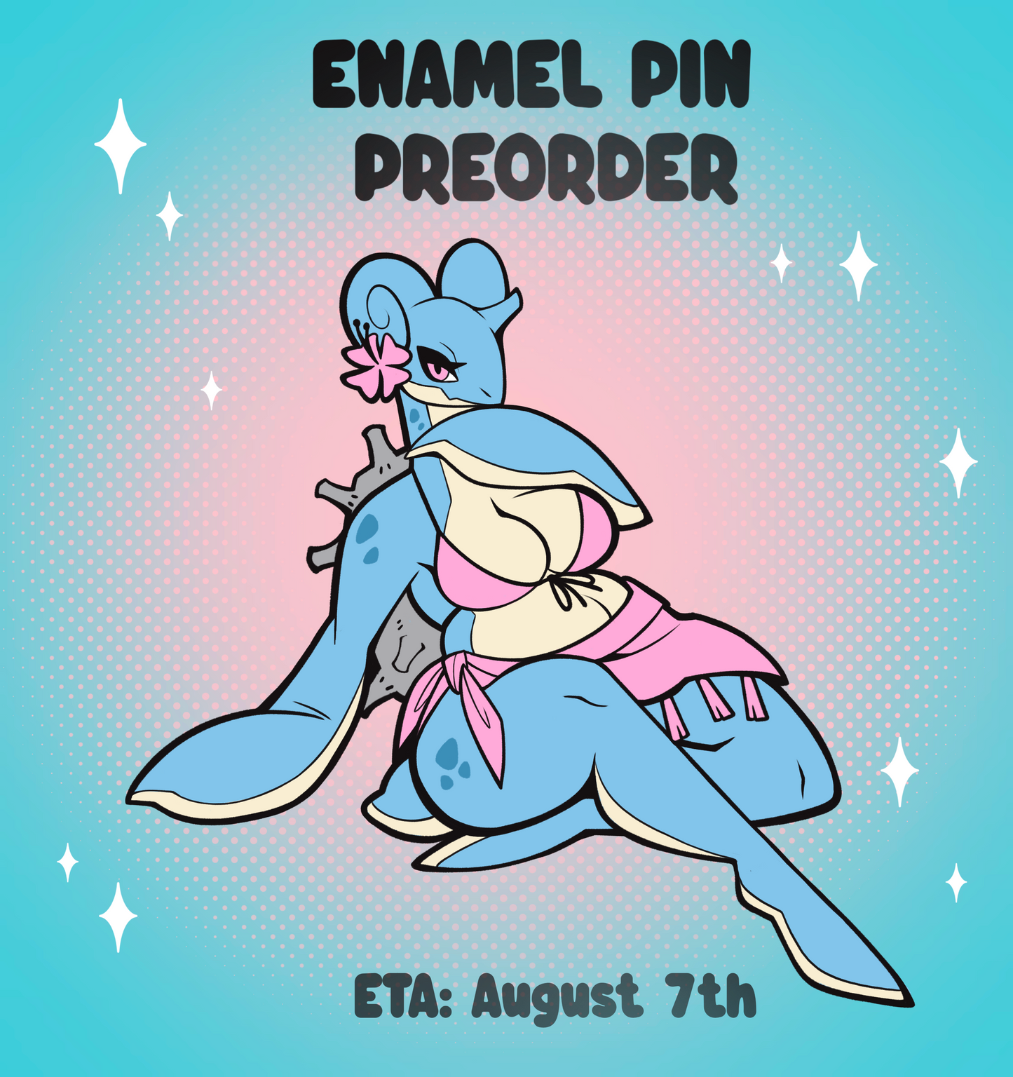 PRE-ORDER: HARD ENAMEL PIN: Water Dragoness