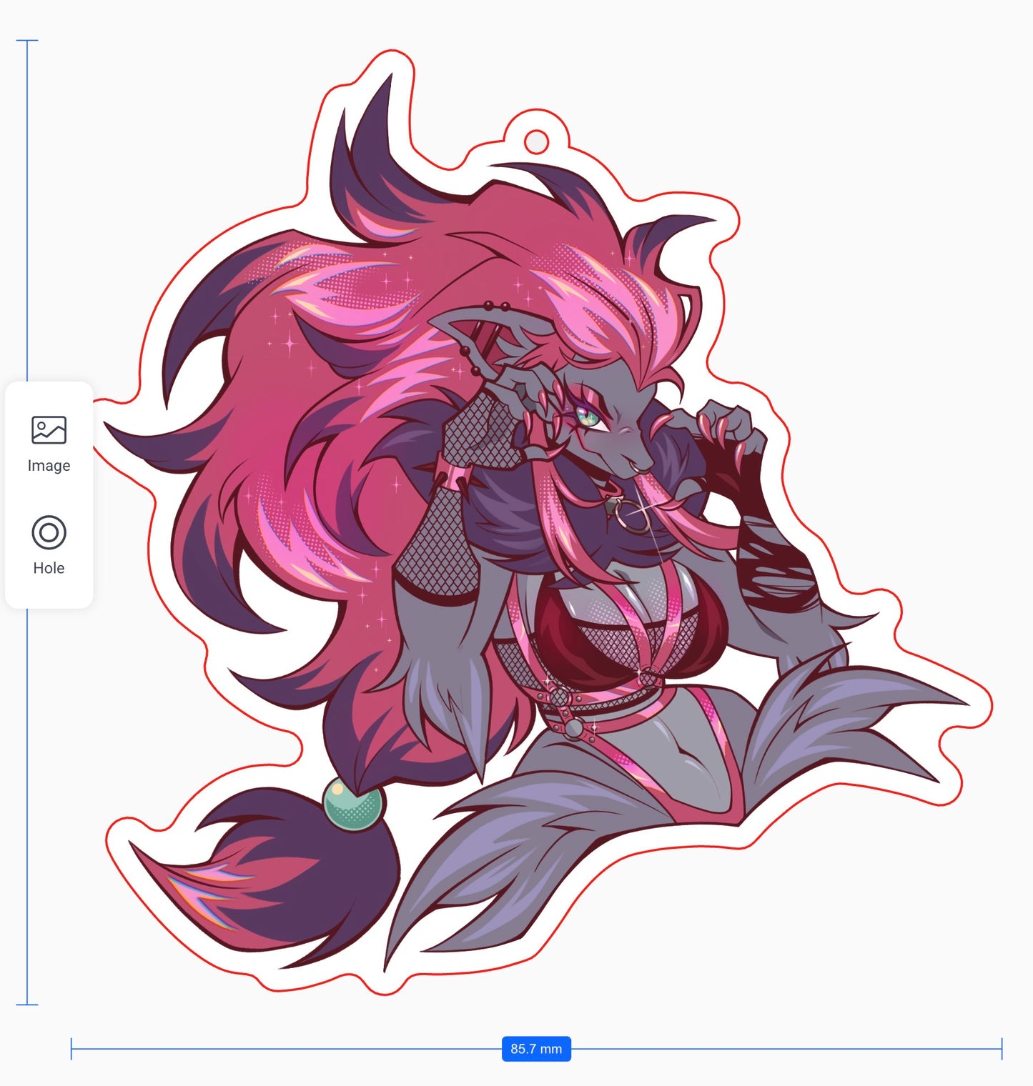 PREORDER: Keychain: Mystical Fox : ETA August 20th