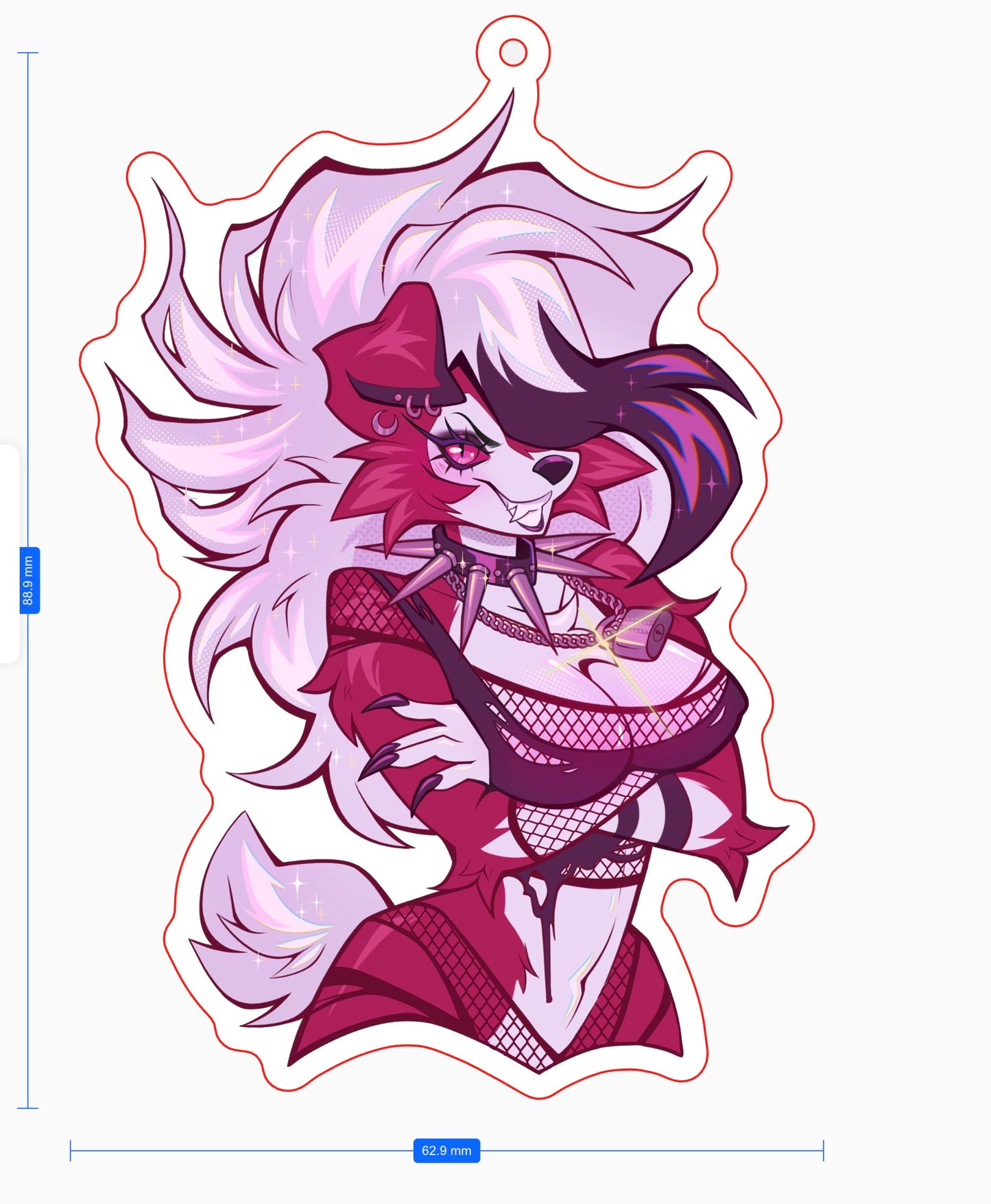 PREORDER: Keychain Midnight Werewolf: ETA August 20th