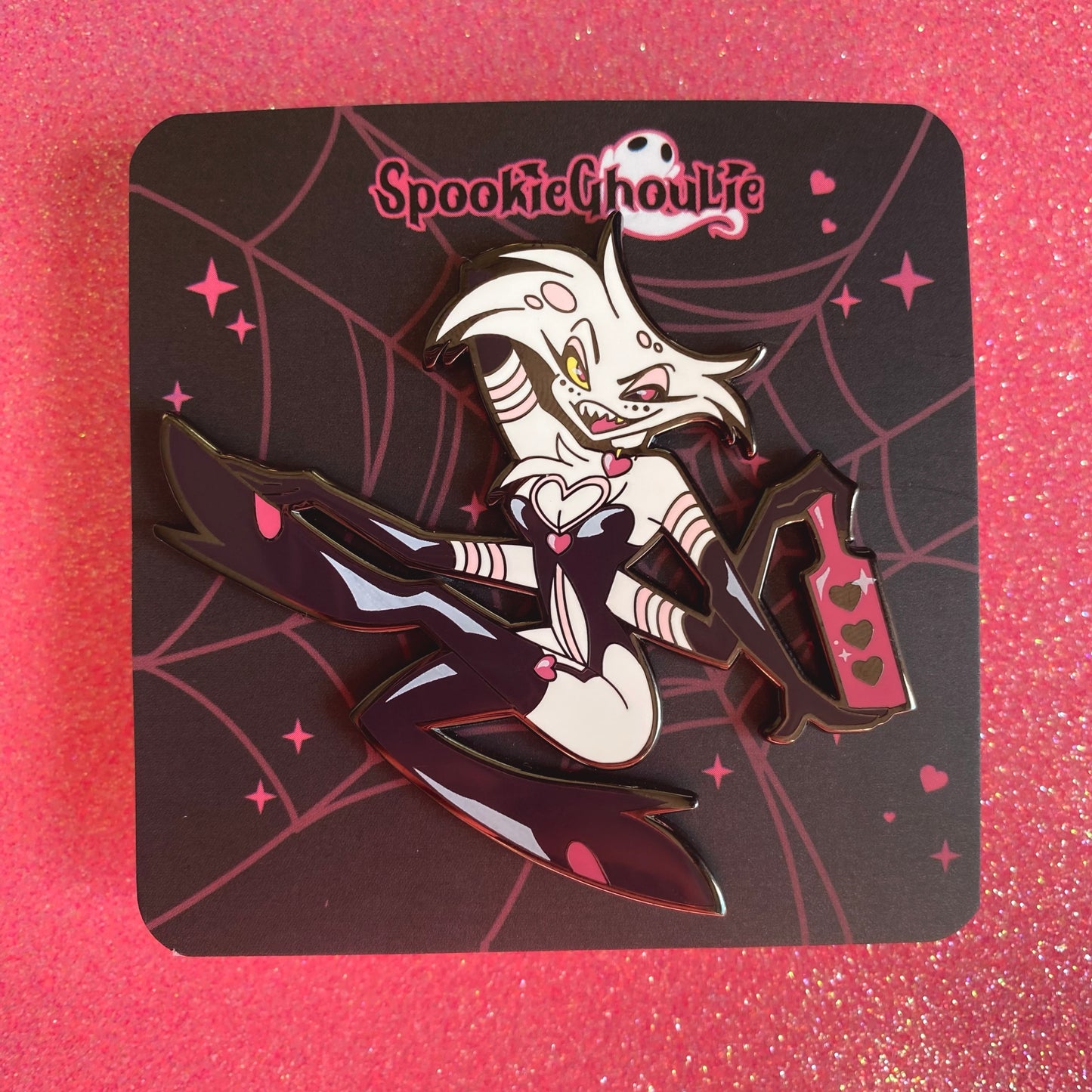 HARD ENAMEL PIN: Hazbin Hotel - Angel Dust