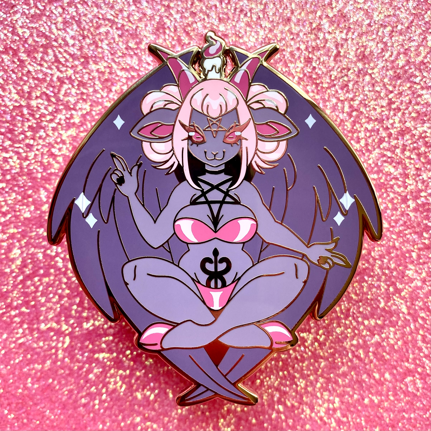 HARD ENAMEL PIN: Baphomet Hard Enamel Pin