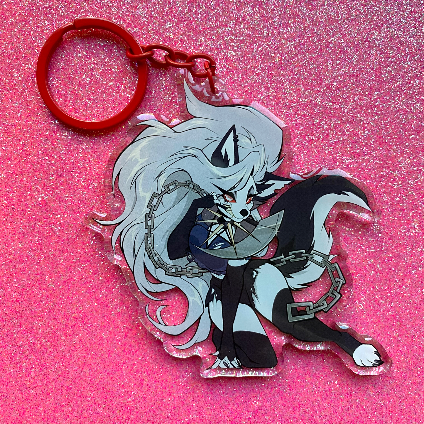 ACRYLIC KEYCHAIN : Helluva Boss - Loona with Scythe