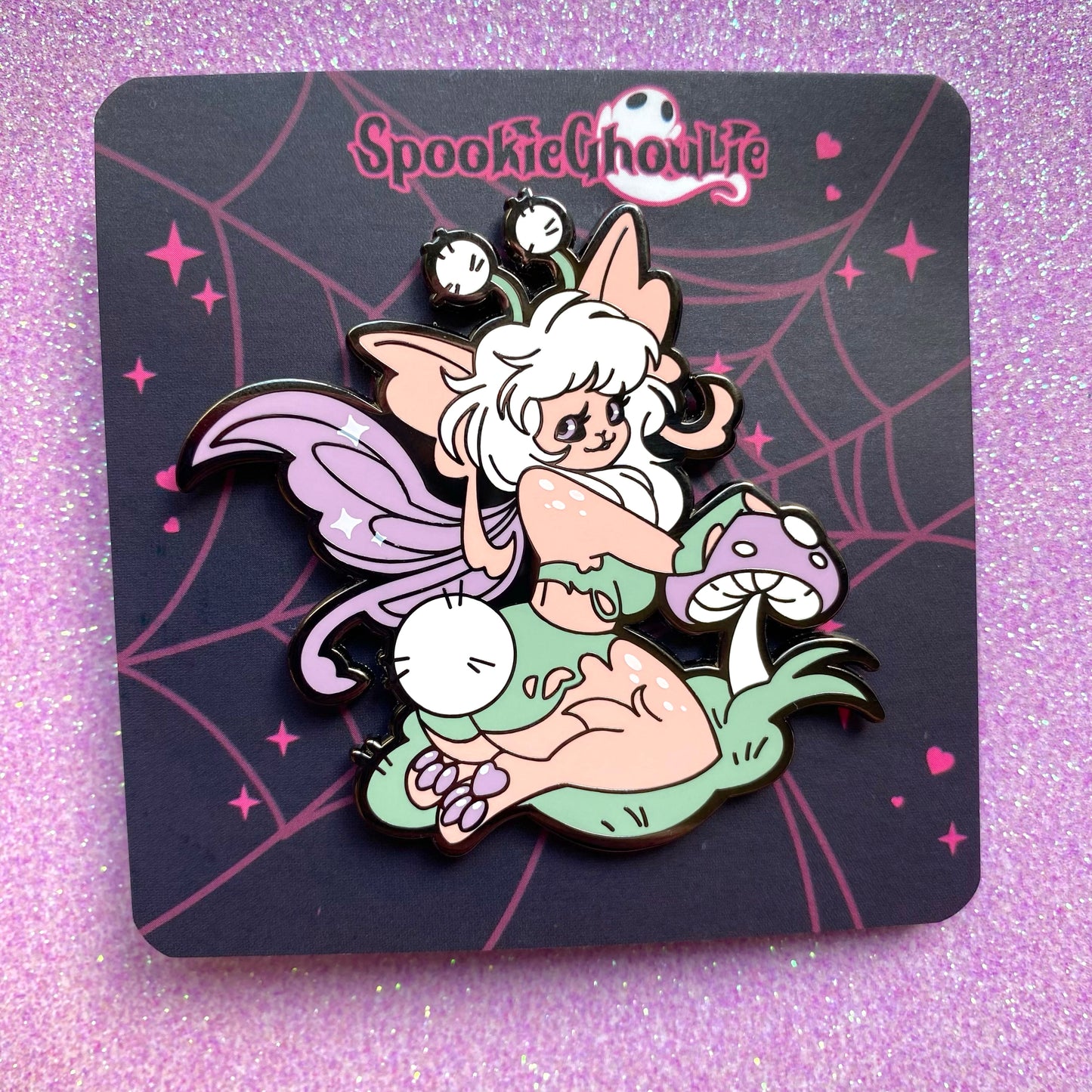 HARD ENAMEL PIN: Dandelion Fairy - May Patreon Pin