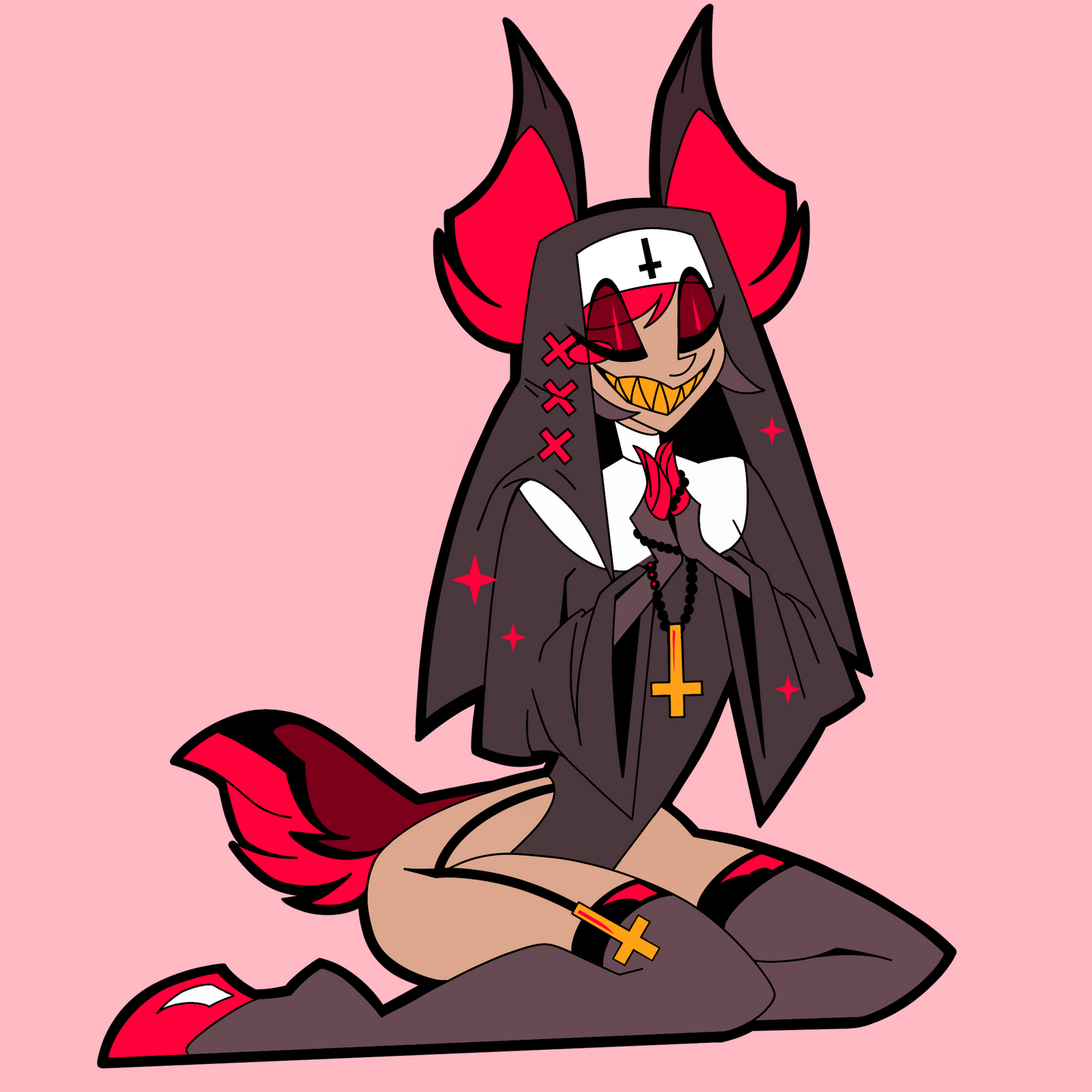 Hazbin Hotel: Alastor as a Nun